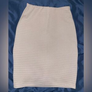 Charlotte Russe Ribbed Stretch High Rise Pencil Skirt